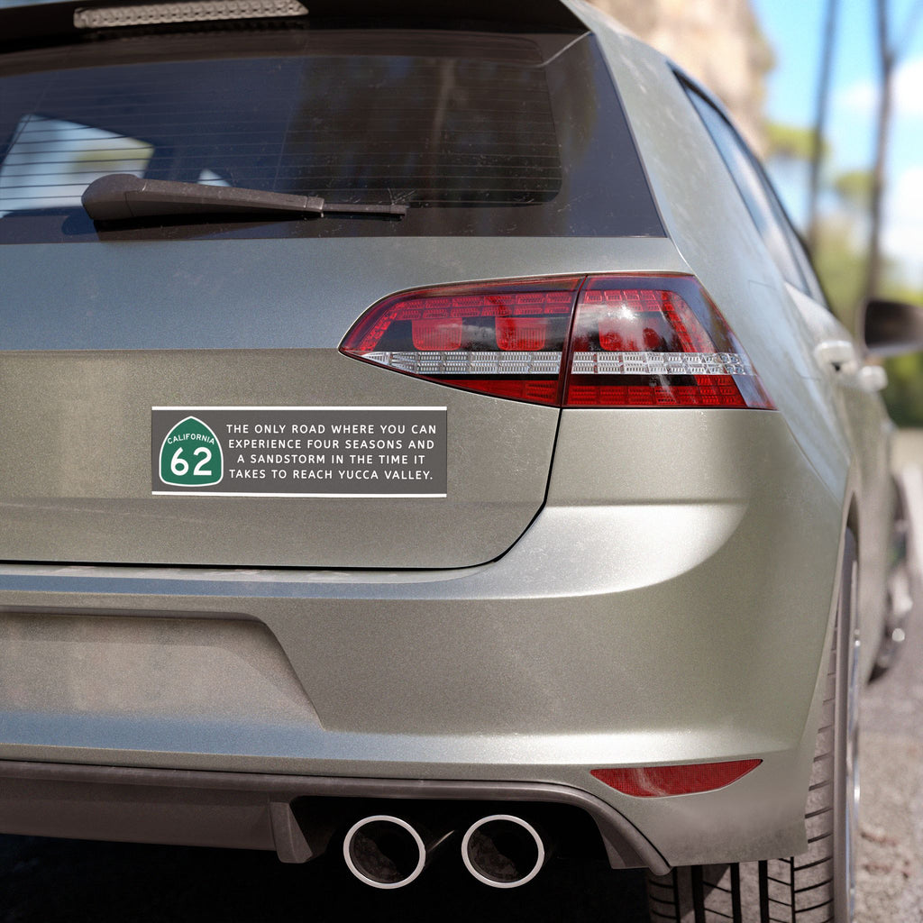 4 Seasons and a Sandstorm Grey Highway 62 Bumper Magnet