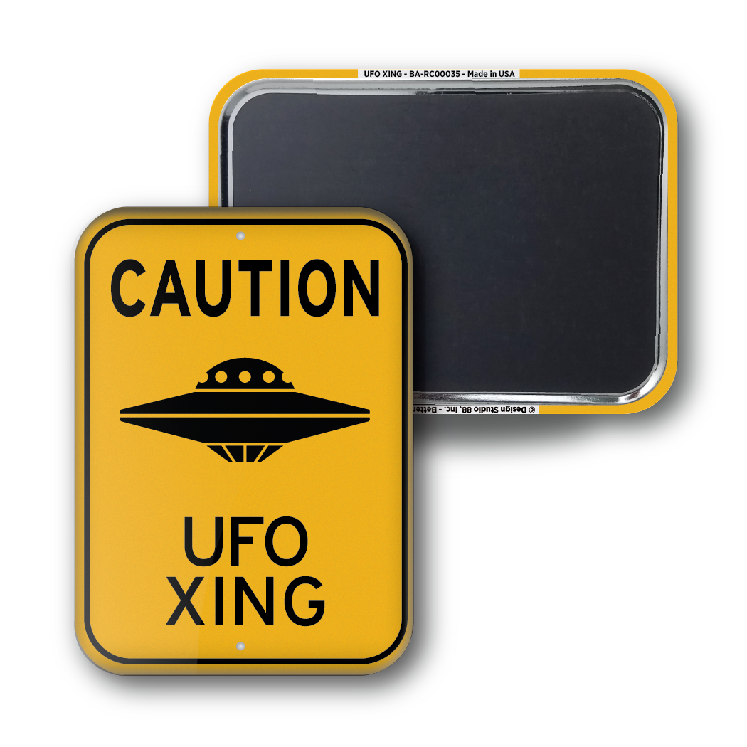 UFO Xing Souvenir Magnet