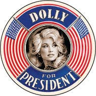Dolly for President Cheeky Magnet