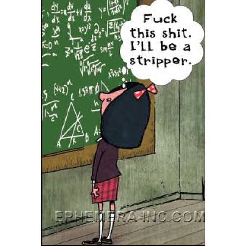 "F*ck This Sh*t. I'll Be a Stripper" Cheeky Magnet