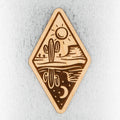 Day & Night Desert Wood Magnet